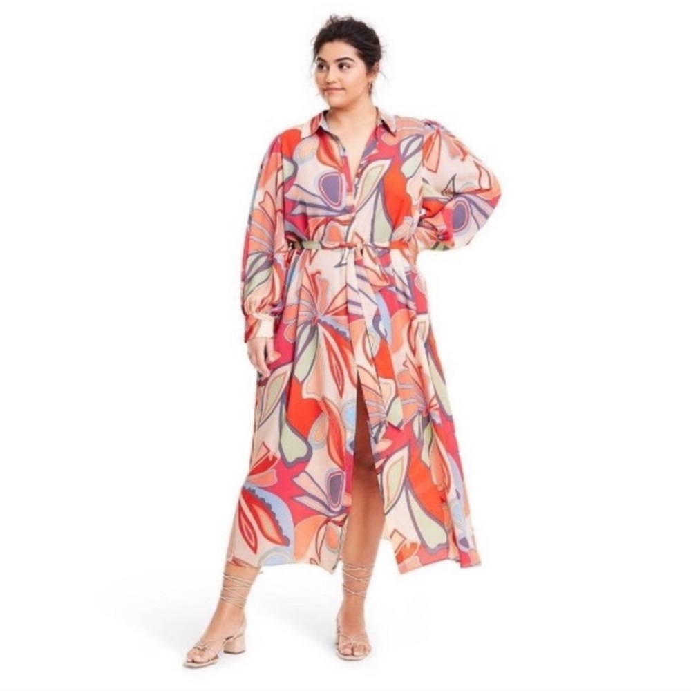 Alexis xTarget Mixed Floral Long Sleeve Robe Dress